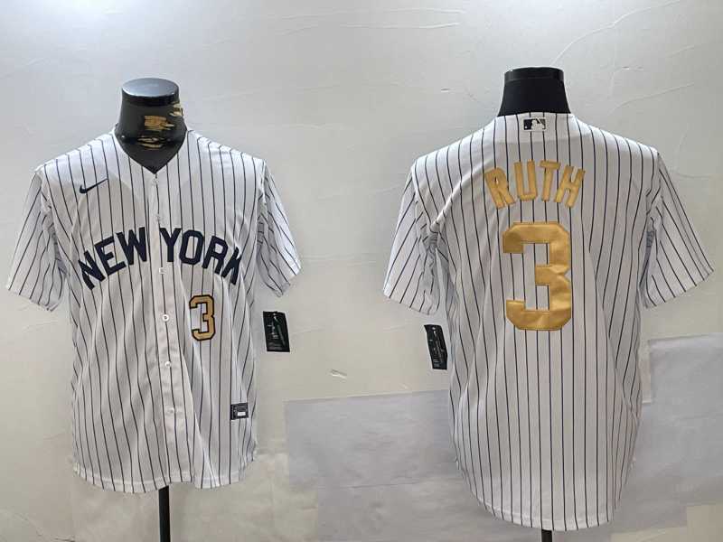 Men's New York Yankees #3 Babe Ruth White Pinstripe Fashion Cool Base Jerseys,We sell and wholesale Men's New York Yankees #3 Babe Ruth White Pinstripe Fashion Cool Base Jerseys on line form chian!